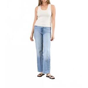 NEW IT IS WELL L.A. ribbed cotton tank top in natural